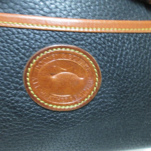 Dooney & Bourke Vintage All Weather Leather adjustable shoulder bag purse black - Picture 8 of 14